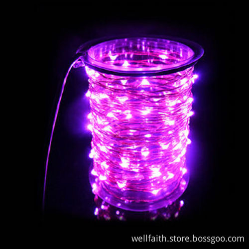Cheap, LED copper wire string lights for festival decoration